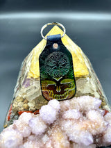 Stamped Leather Keychain - Railroad Earth