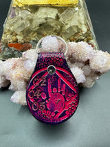 Stamped Leather Keychain - Sobriety