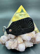 Stamped Leather Keychain - Grateful Cats Under the Stars XL