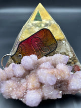 Stamped Leather Keychain - Pretty Lights