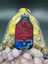 Stamped Leather Keychain - Grateful Uncle Sam