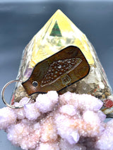 Stamped Leather Keychain - Mushrooms XL Amanita XL