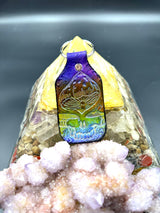 Stamped Leather Keychain - 4 Large Assorted Mushrooms