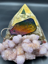 Stamped Leather Keychain - Moe.