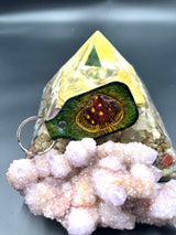 Stamped Leather Keychain - 4 Large Assorted Mushrooms