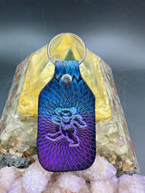 Stamped Leather Keychain - Grateful Bears