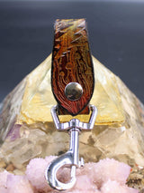 Stamped Leather Accessory Clip - Bolt