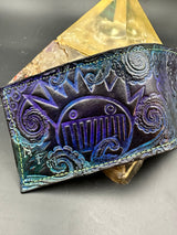Stamped Leather Bifold Wallet - Ween