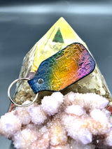 Stamped Leather Keychain - Eyeball