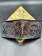 Stamped Leather Bifold Wallet - Goose