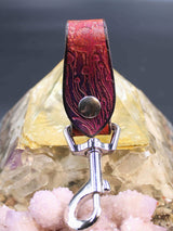 Stamped Leather Accessory  Clip - Mushroom2.0