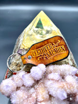 Stamped Leather Keychain - Leftover Salmon