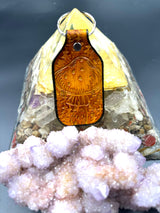 Stamped Leather Keychain - Mushrooms XL Amanita XL