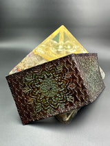 Stamped Leather Bifold Wallet - Classy Mandala