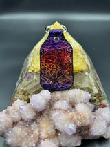 Stamped Leather Keychain - Sts9 Slopey Turtle