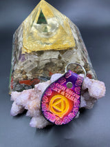 Stamped Leather Keychain - Sobriety