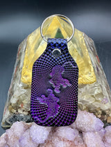 Stamped Leather Keychain - Grateful Jerry Tiger