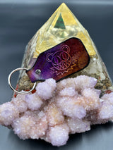 Stamped Leather Keychain - JRAD