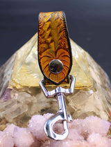 Stamped Leather Accessory Clip - Bolt