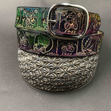 Stamped Leather Belt - Bicycle Day