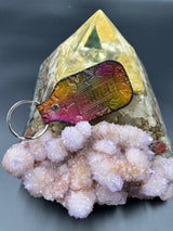 Stamped Leather Keychain - Lettuce Logo