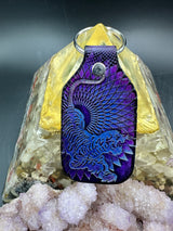 Stamped Leather Keychain - Grateful Jerry Tiger XL