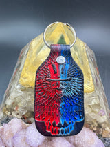 Stamped Leather Keychain - Grateful Uncle Sam