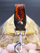 Stamped Leather Accessory Clip - Grateful Bolt