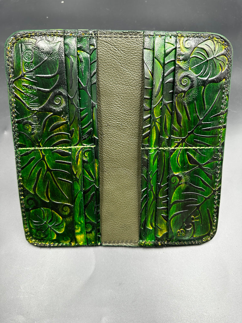 Stamped Leather Bifold Clutch - Miscellaneous Designs