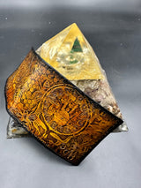 Stamped Leather Bifold Wallet - Grateful Jerry Hand