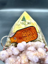 Stamped Leather Keychain - Railroad Earth