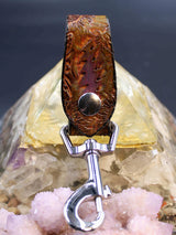 Stamped Leather Accessory Clip - Bolt