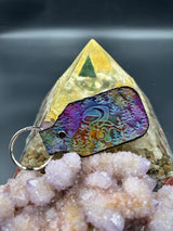 Stamped Leather Keychain - Sts9 Slopey Turtle