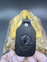 Stamped Leather Keychain - Grateful Full Stealie