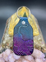 Stamped Leather Keychain - Grateful Jerry Tiger XL