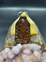 Stamped Leather Keychain - Sts9 Slopey Turtle