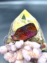 Stamped Leather Keychain - Ram Head