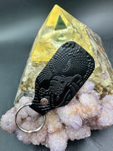 Stamped Leather Keychain - Grateful Dire Wolf XL