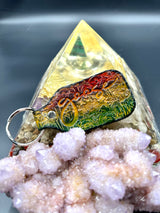 Stamped Leather Keychain - Goose