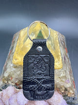 Stamped Leather Keychain - Grateful Blotter