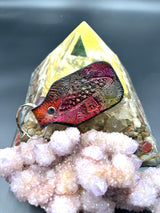 Stamped Leather Keychain - Mushrooms XL Amanita XL