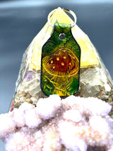 Stamped Leather Keychain - 4 Large Assorted Mushrooms