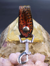 Stamped Leather Accessory Clip - Grateful Bolt