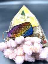 Stamped Leather Keychain - Mountains