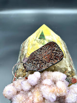 Stamped Leather Keychain - Bees