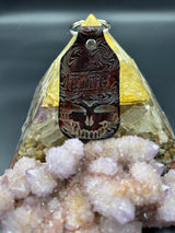 Stamped Leather Keychain - Lettuce Logo