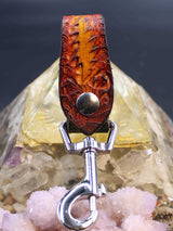 Stamped Leather Accessory Clip - Grateful Bolt