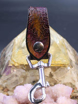 Stamped Leather Accessory Clip - Bolt