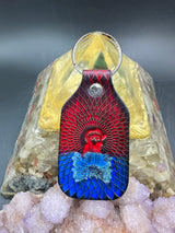 Stamped Leather Keychain - Grateful Pigpen