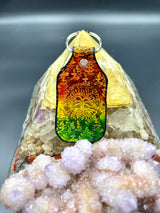 Stamped Leather Keychain - Railroad Earth